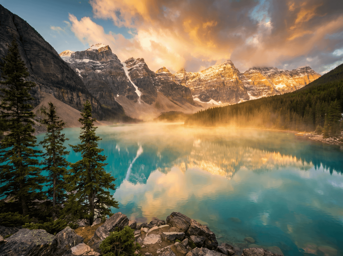 Compressed landscape photo